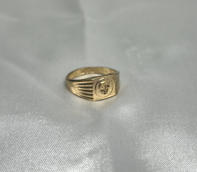 Impon Impon/Fivemetal/Panchaloha Lord Murugan/Murugar Om Vel Pattai Ring Alloy Gold Plated Ring
