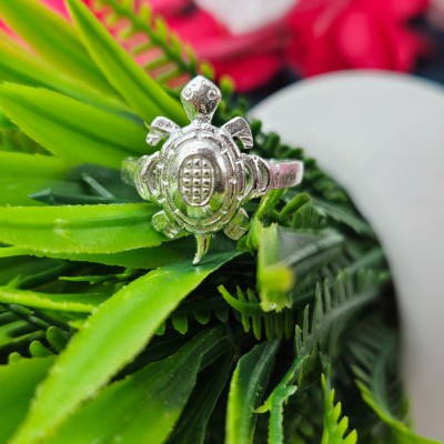 Parasmoni 925 Sterling Silver Turtle Ring Silver Sterling Silver Plated Ring