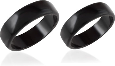 house of common STYLISH COUPLE RINGS Alloy Titanium Plated Ring Set