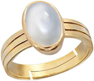 GenZcomplex Stone Moonstone Gold Plated Ring