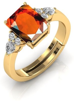 MBVGEMS Alloy Garnet Gold Plated Ring