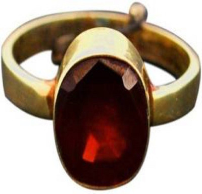 Gemzonite Stone Ruby Copper Plated Ring