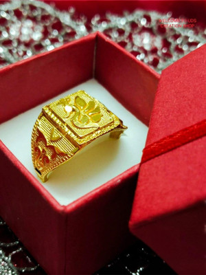 UDS CREATION GOLD PLATED RING/1 YEAR VALIDITY FOR RING Alloy Gold Plated Ring