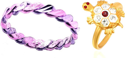 Dynamic Retail Global Set 1 Ring for Men & Women, Purple Alloy Ring
