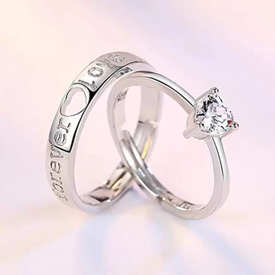 Ruhi Collection Alloy Silver Plated Ring