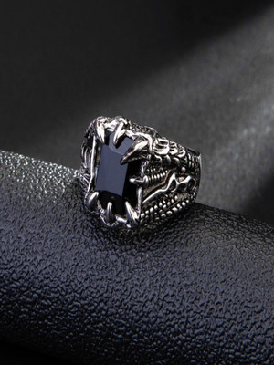 sapraa trends Alloy Zircon Silver Plated Ring