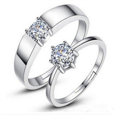 Inori Brass, Stainless Steel, Copper, Metal Cubic Zirconia, Diamond, Zircon Rhodium, Silver, Titanium, Gold, Platinum Plated Ring Set