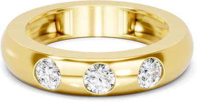 Sparq Certified Lab Grown Diamond & 925 Sterling Silver Gold Plated Ring