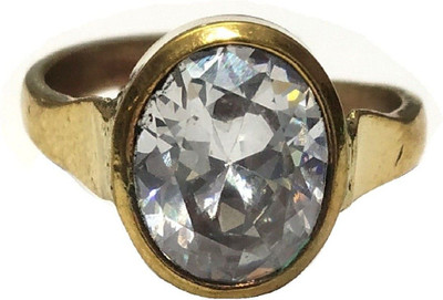 Jewelswonder Metal Zircon Gold Plated Ring