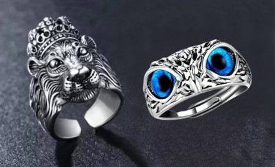 njj Stainless Steel, Crystal Ring