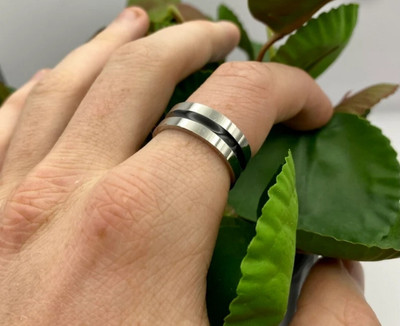 Vedansh Vedansh Enterprises Stylish Silver Plated Band Shape Ring Alloy Sterling Silver Plated Ring