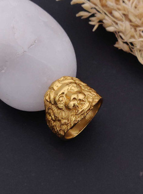 GKKAKADIYA Gold Plated Diamond Wedding,Partywear ring-147 Brass Diamond Gold Plated Ring