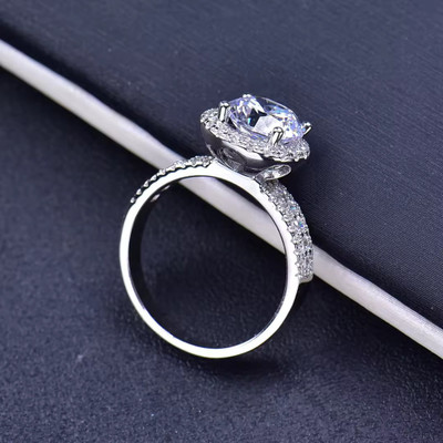 IGA COLLECTION Valentine Sterling Silver Cubic Zirconia Stone Fashion Sterling Silver Cubic Zirconia Platinum Plated Ring