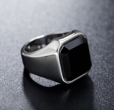 Neerajyoti Stainless Steel Silver Plated Ring