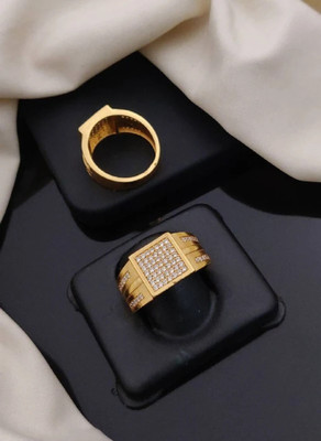 GORASH CREATION JR-60_23 Alloy Cubic Zirconia Gold Plated Ring