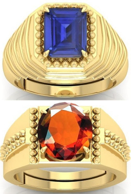 BHAIRAW GEMS Ratti Stone Adjustable Ring for Men & Women Stone Sapphire, Crystal Ring