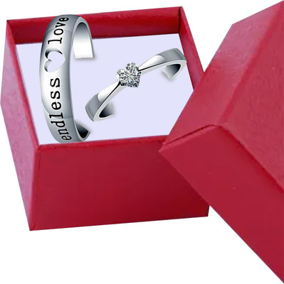 SILVER SHINE Alloy Silver Plated Ring