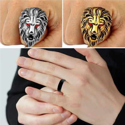 JMAATRCHAAYA STYLISH GOLD,SILVER&TITANIUM PLATED RINGS Alloy Gold, Titanium, Sterling Silver Plated Ring