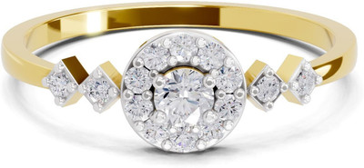 Sparq Certified Lab Grown Diamond & Gold Plated 954 Sterling Silver Gold Plated Ring