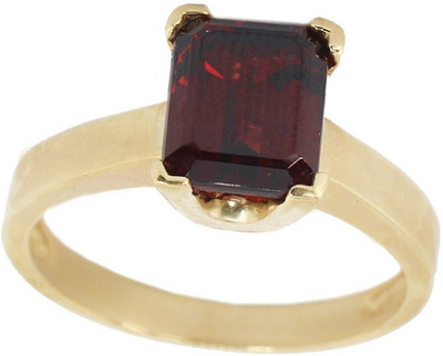 Gemzonite gomed / hessonite Ring With Natural gomed Stone Stone Garnet Gold Plated Ring