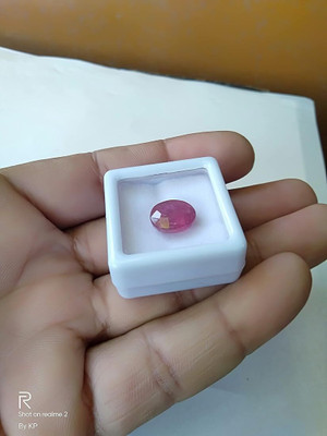 VishvMa Burma Ruby Manik Gemstone 10.25 Ratti with Lab Report & Guarantee Certificate Stone Ruby Ring