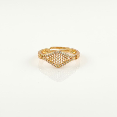 jewelkaar Steel Gold Plated Ring