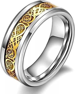 Miami Stainless Steel Titanium, Platinum, Rhodium, Gold, Black Silver, Silver Plated Ring