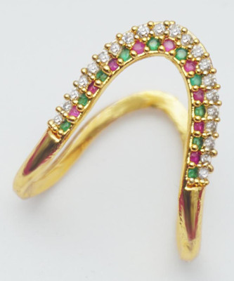 PINAAKA DARINI V-Vanki Alloy Gold Plated Ring