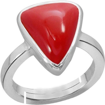 Chopra Gems Unique & Effective Adjustable Coral Monga Finger Ring For Women & Men Metal Coral Ring