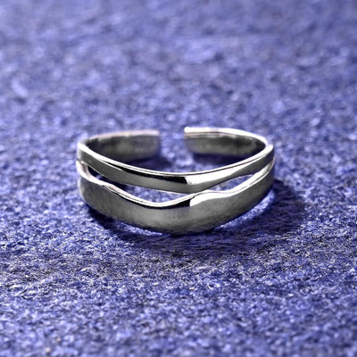 CLARA Casual Sterling Silver Rhodium Plated Ring