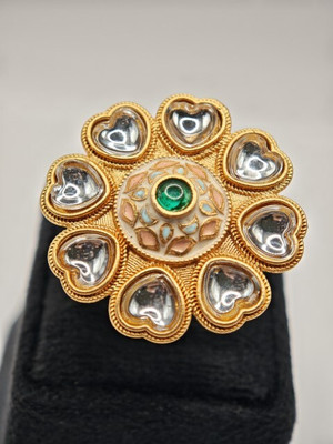 sapraa trends Alloy Gold Plated Ring