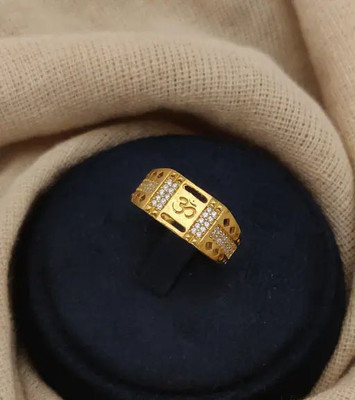 GORASH CREATION JRing-5_23 Brass Cubic Zirconia Gold Plated Ring