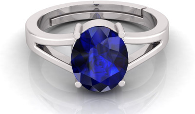 GenZcomplex Alloy Sapphire Silver Plated Ring