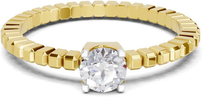Sparq Certified Lab Grown Diamond & 925 Sterling Silver Gold Plated Ring