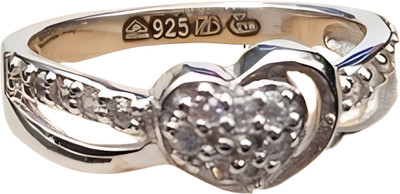 Parasmoni Stylish Floral Design Sterling Silver Ring