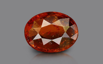 THE UNIQUE KART 6.25 Ratti Hesonite Garnet Gomed Gemstone Ring With Lab Certified Stone Ring