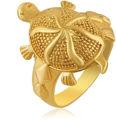 Ushop Turtle/Kachua Ring Make your wishes come true Adjustable Size with Gold Plating Acrylic Gold Plated Ring