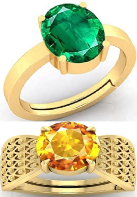 BHAIRAW GEMS Stone Emerald, Sapphire Ring