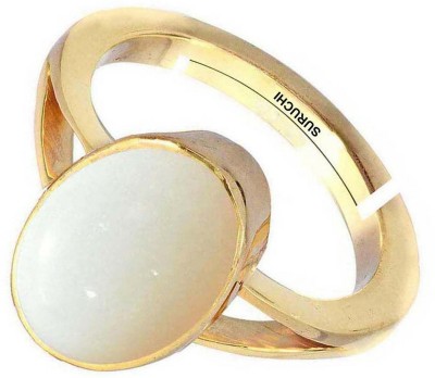 Suruchi Gems & Jewels Natural Opal 7.25 Ratti or 6.5 Ct Gemstone Panchdhatu (5 Metal) Men Adjustable Stone Opal Ring