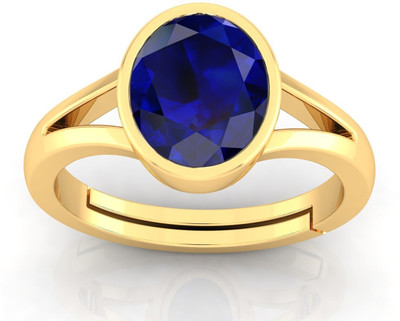 RSPR Alloy Sapphire Gold Plated Ring