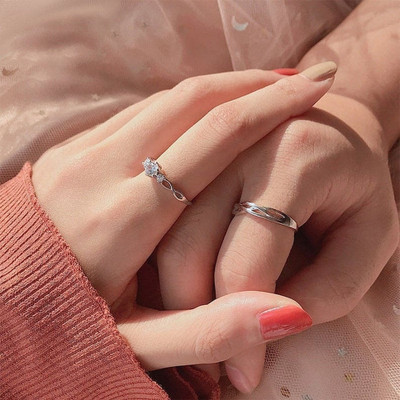 Teeragaj Couple Ring | Engagement Ring | Marriage ring | Women Ring Alloy Rhodium Plated Ring