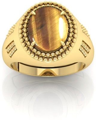 Pranjal Gems Crystal Gold Plated Ring