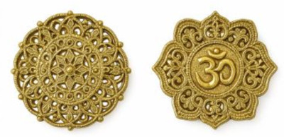 HKG Jodha Ring Brass Gold Plated Ring