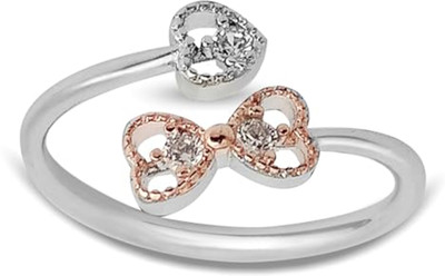 Hulasi 92.5 Sterling Silver Adjustable Ring for Girls and Women Sterling Silver Ring