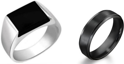MAATRCHAAYA STYLISH RINGS Alloy Titanium Plated Ring Set