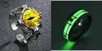 White Chimes Alloy Silver Plated Ring Set