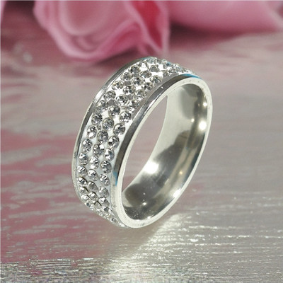 Ruhi Collection Studded Silver Plated Limited Edition Silver Finger Ring Stainless Steel Zircon Silver Plated Ring