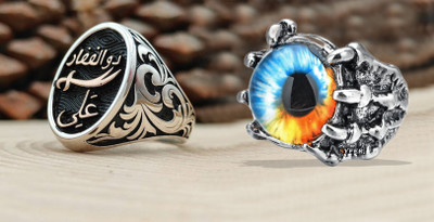 Syfer Stainless Steel Silver Plated Ring