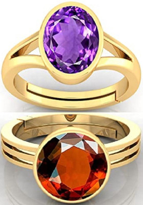 BHAIRAW GEMS Stone Amethyst, NA Ring