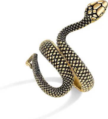 Nevy Golden Snake Ring Alloy, Metal, Brass Ring